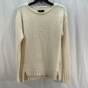 Nili Lotan Alpaca Wool Blend Crew Neck XS Women's Long Sleeve Soft Sweater